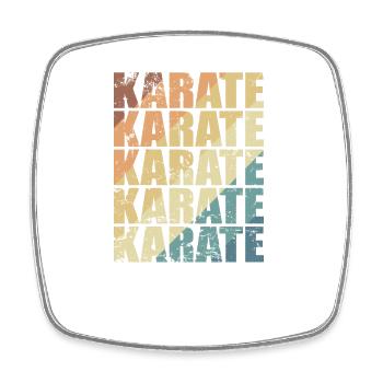 Karate Training Martial Arts - Square fridge magnet - white - Front