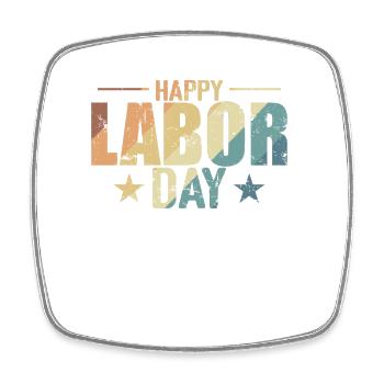 Happy Labor Day USA - Viereckiger Kühlschrankmagnet - Weiß - Vorne