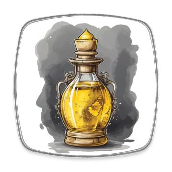 Magic Potion Aesthetic Gamer Design Streetwear - Square fridge magnet - white - Front