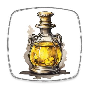 Potion Aesthetic Gaming and Iconic - Square fridge magnet - white - Front