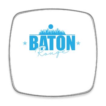 Baton Rouge, a city in the U.S. state of Louisiana - Square fridge magnet - white - Front