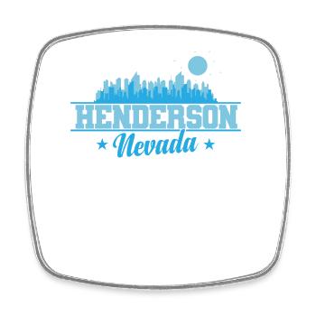 Henderson Nevada City in the USA - Square fridge magnet - white - Front
