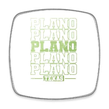 Plano, Texas, a city in the United States - Square fridge magnet - white - Front