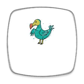 Dodo Birds Mauritius - Square fridge magnet - white - Front