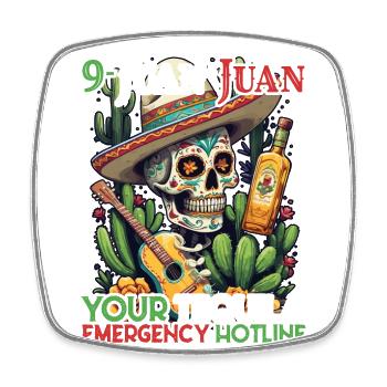 Lustiger Tequila Spruch Cinco De Mayo Design - Viereckiger Kühlschrankmagnet - Weiß - Vorne