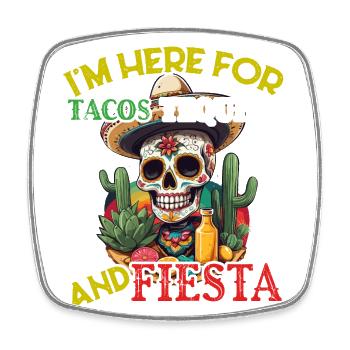 Cinco De Mayo Lustiges Tequila Fiesta Design - Viereckiger Kühlschrankmagnet - Weiß - Vorne
