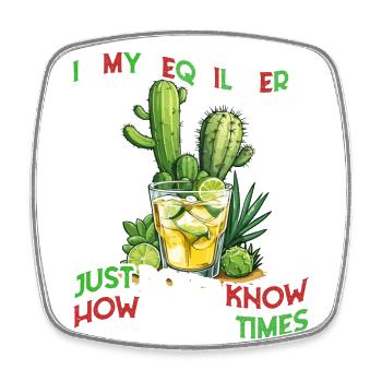 Lustige Tequila Era Cinco De Mayo Mexiko Design - Viereckiger Kühlschrankmagnet - Weiß - Vorne
