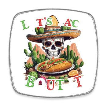 Drôle de tacos Dicton Cinco De Mayo Mexicain - Magnet carré - blanc - Devant
