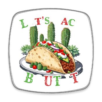 Drôle de tacos Dicton Cinco De Mayo Mexicain - Magnet carré - blanc - Devant