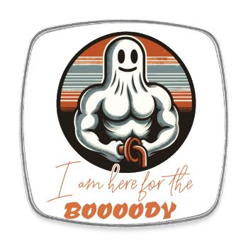 Drôle d’Halloween Streetwear pour le corps - Magnet carré - blanc - Devant