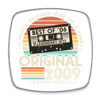 Original 2009 Vintage Rétro Cadeau d’anniversaire - Magnet carré - blanc - Devant