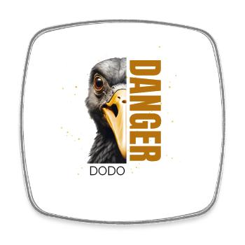 Danger Dodo - Square fridge magnet - white - Front