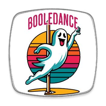 Lustiger Boole-dance Spruch Pole Dance Halloween - Viereckiger Kühlschrankmagnet - Weiß - Vorne