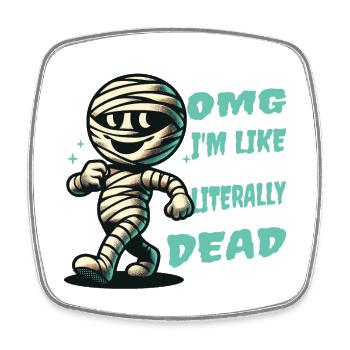 Funny Halloween Saying DIY Disguise Retro - Square fridge magnet - white - Front
