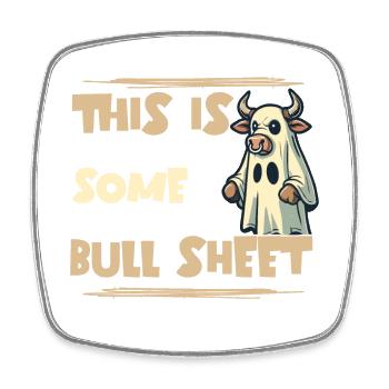 Vache Costume Humour Déguisement Halloween - Magnet carré - blanc - Devant