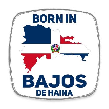 Bajos De Haina - Magnet carré - blanc - Devant