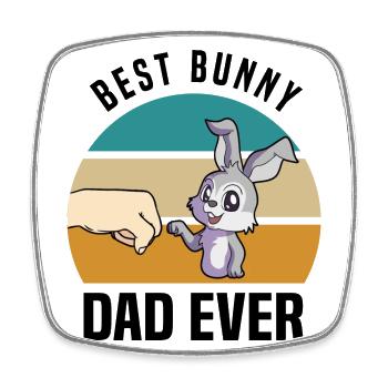 Rabbit lovers - Square fridge magnet - white - Front