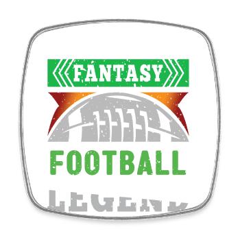 Fantasy Football - Square fridge magnet - white - Front