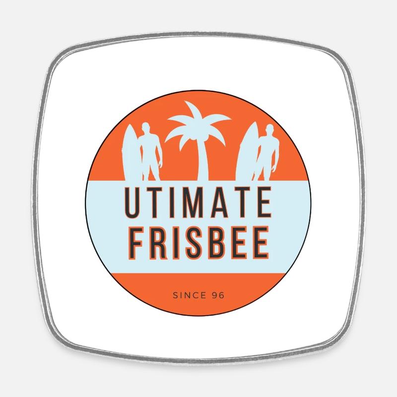 Ulti Beach 11 - Square fridge magnet - white