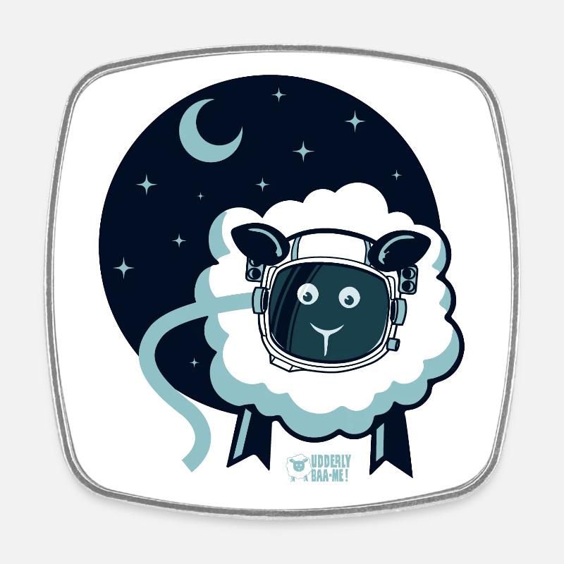 Ewe un astronaute ? - Magnet carré - blanc