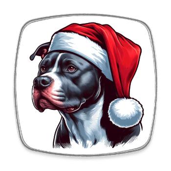 Cadeaux mignons de Pitbull - Magnet carré - blanc - Devant