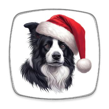 Border Collie Gifts - Square fridge magnet - white - Front