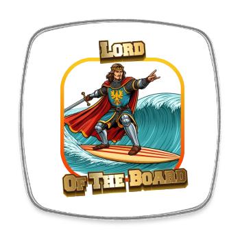 Lord Of The Board - Viereckiger Kühlschrankmagnet - Weiß - Vorne