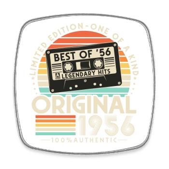 Original 1956 Vintage Rétro Cadeau d’anniversaire - Magnet carré - blanc - Devant