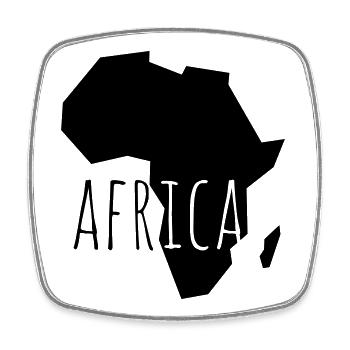 africa - Square fridge magnet - white - Front