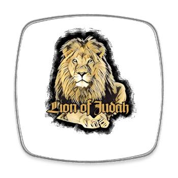 Lion of Judah - Rastafarai - Viereckiger Kühlschrankmagnet - Weiß - Vorne