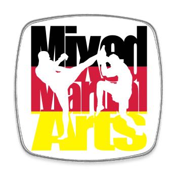 Mixed martial arts - Magnet carré - blanc - Devant
