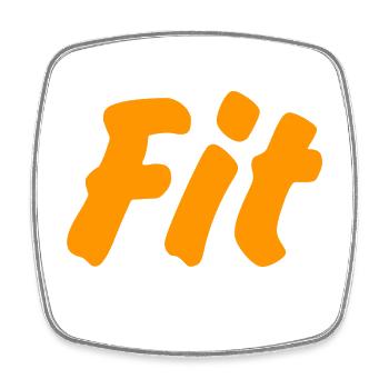 Fit - Square fridge magnet - white - Front