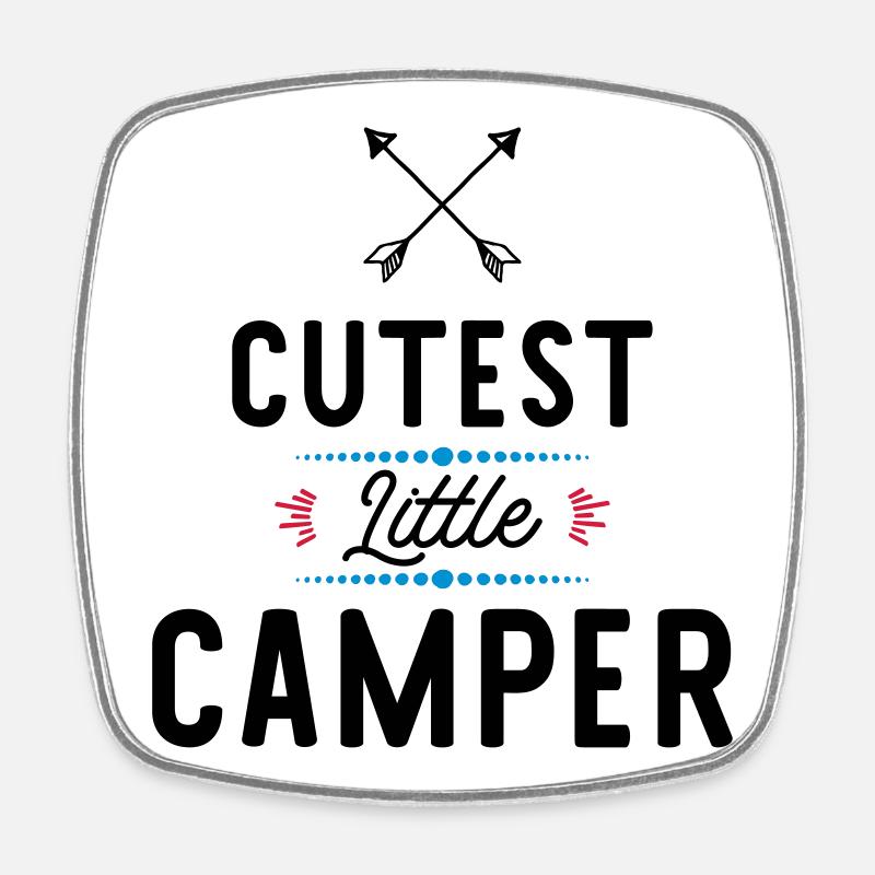 camper - Square fridge magnet - white