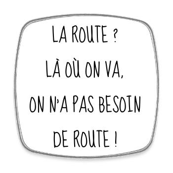 Cinéma / Citation / Série télé / Geek - Magnet carré - blanc - Devant
