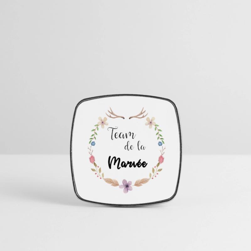 Boho Bride Team Square fridge magnet