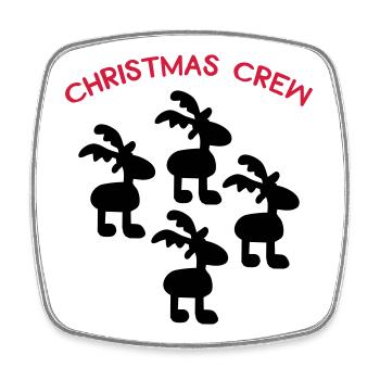 Christmas - Square fridge magnet - white - Front