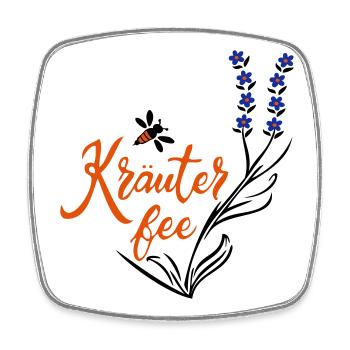 Kräuter Fee, Biene, Umwelt - Viereckiger Kühlschrankmagnet - Weiß - Vorne