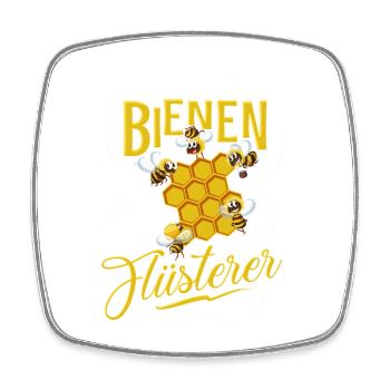 Bienen Flüsterer - Viereckiger Kühlschrankmagnet - Weiß - Vorne