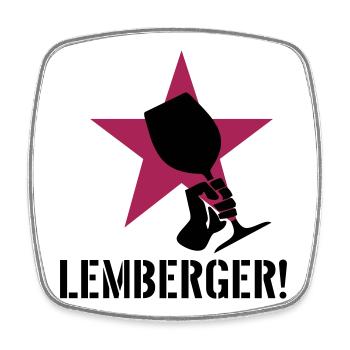 Lemberg Revolution - Square fridge magnet - white - Front