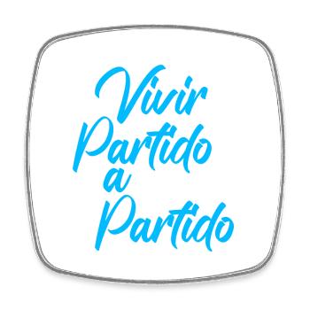 Vivir partido a partido Producto Oficial Camiseta - Square fridge magnet - white - Front
