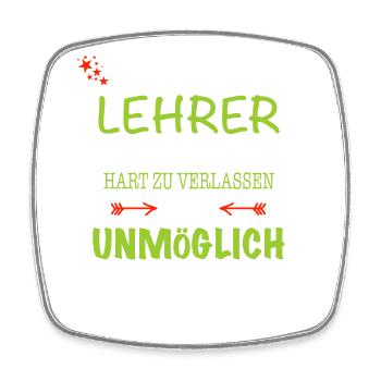 Ein großartiger Lehrer... - Viereckiger Kühlschrankmagnet - Weiß - Vorne