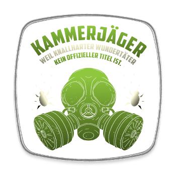Kammerjäger - Viereckiger Kühlschrankmagnet - Weiß - Vorne