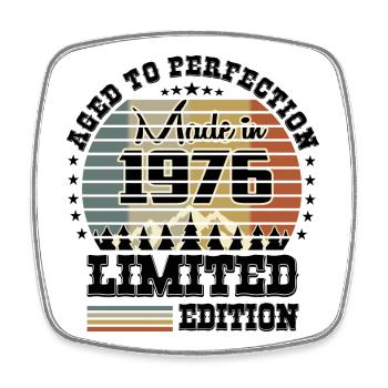 Édition limitée 1976 - Magnet carré - blanc - Devant