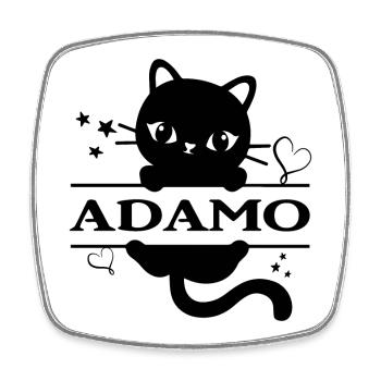 Adamo t-shirt gift t-shirt - Square fridge magnet - white - Front