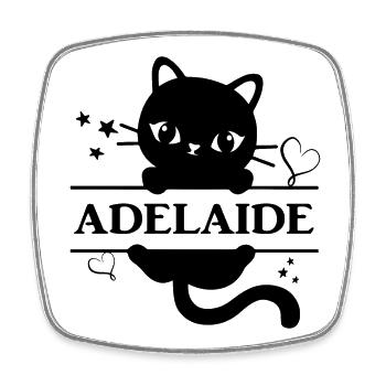 T-Shirt Adelaide T-Shirt Katze Geschenkidee - Viereckiger Kühlschrankmagnet - Weiß - Vorne