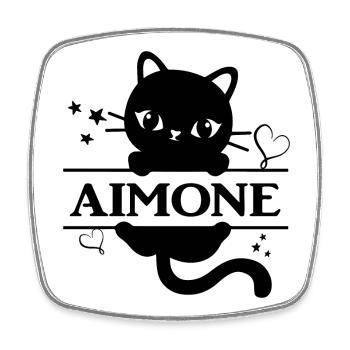 t-shirt Aimone idée cadeau t-shirt - Magnet carré - blanc - Devant