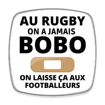 rugby, rugby sport, rugby humor, rugby fan - Square fridge magnet - white - Front