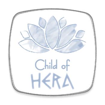 Child of Hera – Percy Jackson inspired design - Square fridge magnet - white - Front