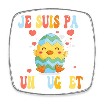 Je Suis Pas Un Nugget Cuisine Végan Cadeau - Magnet carré - blanc - Devant