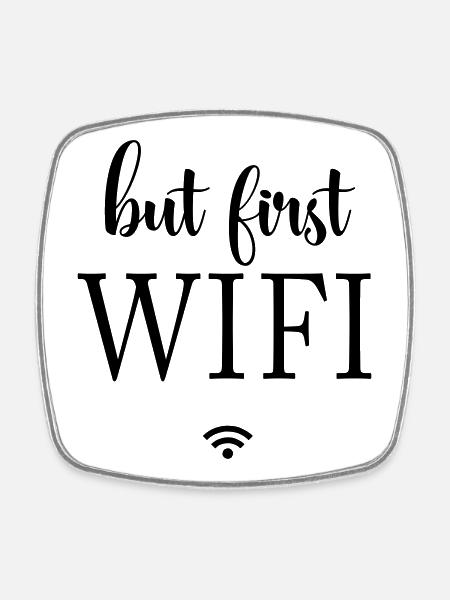 Black Surfaces Minimal Design - Square fridge magnet - white